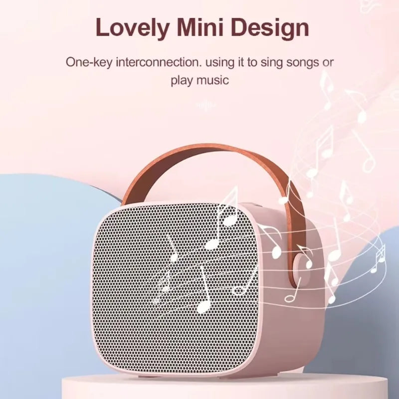 Karaoke Machine Portable Wireless Dual Microphones Bluetooth Speaker DSP System for Kids Party Gift TikTok Viral 2025