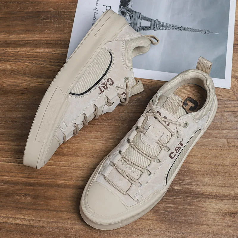 Durable men's outdoor sneakers - anti-slip wear-resistant fabric upper, for hiking and casual everyday