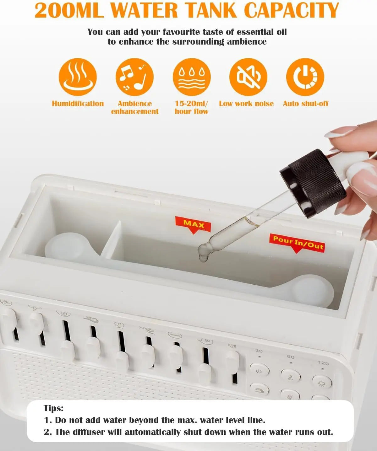 Bluetooth White Noise Speaker Humidifier Night Light