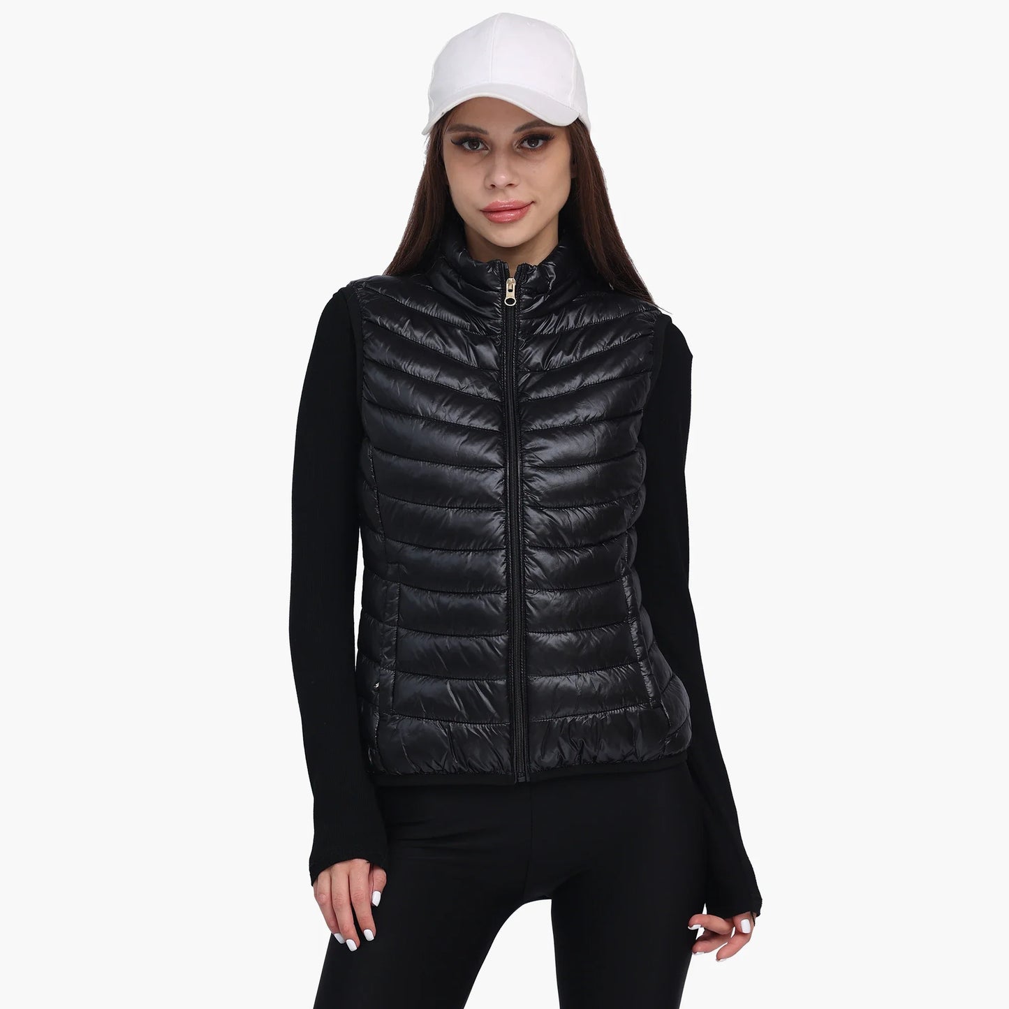 Lightweight Versatile Women's Puffer Vest - Sleeveless
