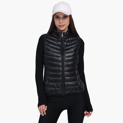 Lightweight Versatile Women's Puffer Vest - Sleeveless