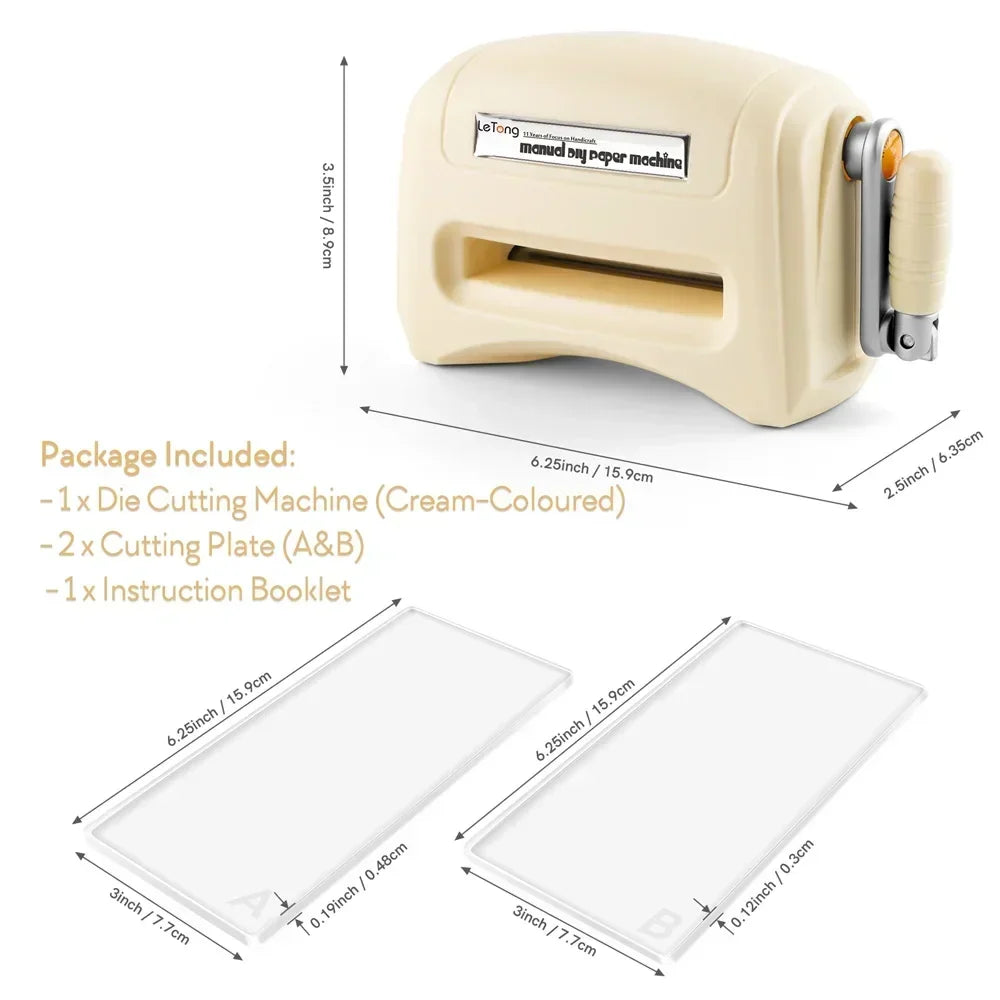 Die Cutting Machine Mini Manual Hand Crank Craft Tool