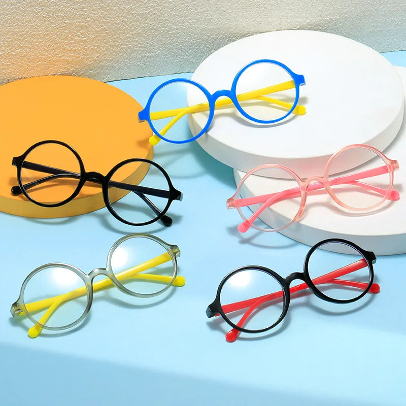 Kids Glasses Round Frame Korean Style Clear Lens Photo Prop Back To School 2026