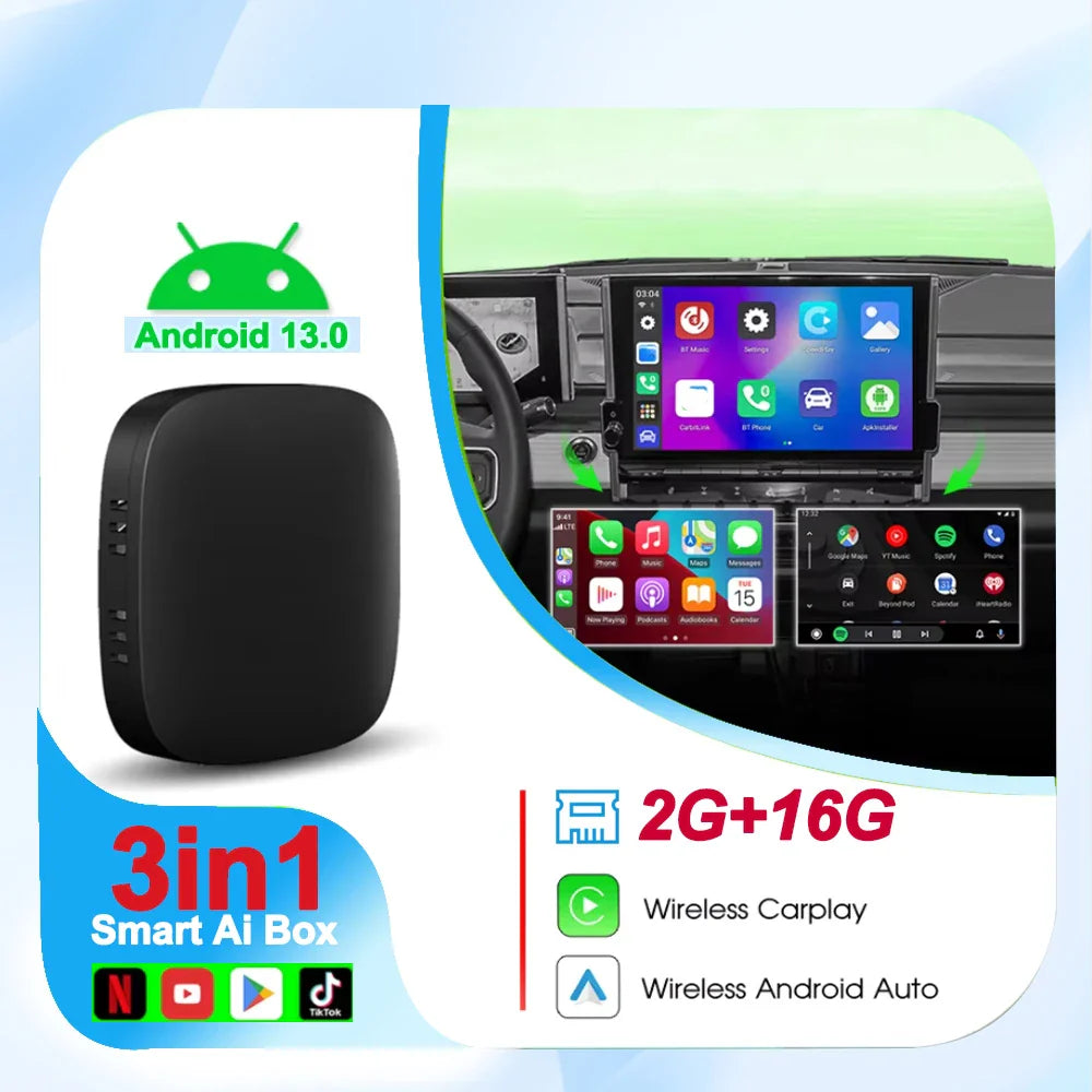 Android TV Box CarPlay AI Wireless Integrato Play Store Android Auto YouTube Netflix Trend Regalo Autunno 2025