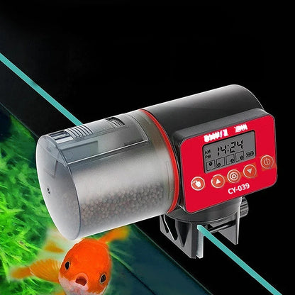 Automatischer Fischfütterer 200g Behälter Kunststoff Aquarium Futterautomat Herbst 2025 Zeitgesteuerte Freihändige Fütterung