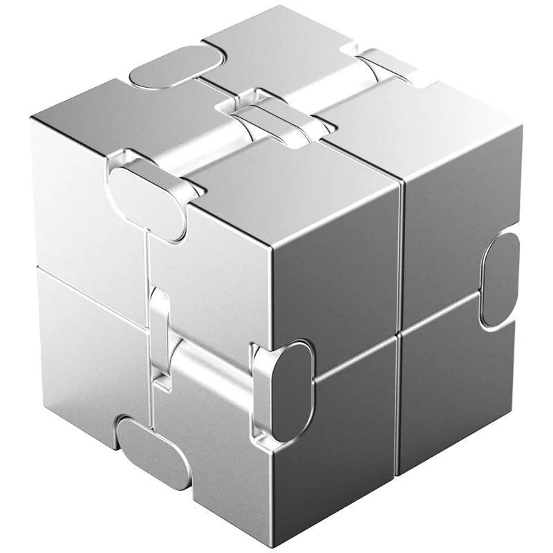 Metal Magic Cube Stress Relief Toy Portable Puzzle Focus