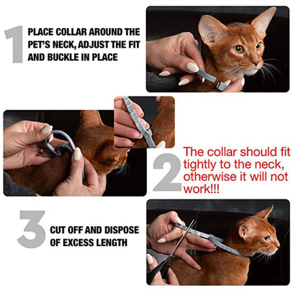 Natural Extract Pet Flea & Tick Repellent Collar Tag Dogs Cats All Seasons Safe Wearable