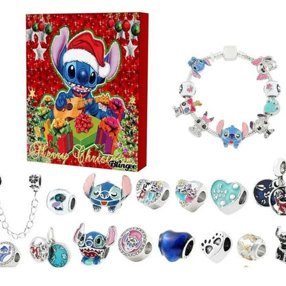 Disney 2025 Advent Calendar Bracelets - 24 Days DIY Jewelry Countdown for Christmas Gifts