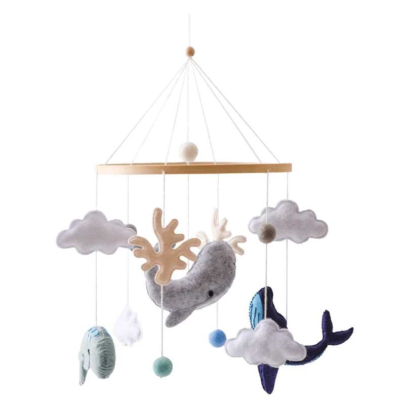 Hot Air Balloon Crib Mobile Newborn Sensory Toys Soothing