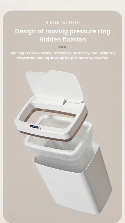 Touchless Smart Sensor Trash Can 15L Waterproof Automatic
