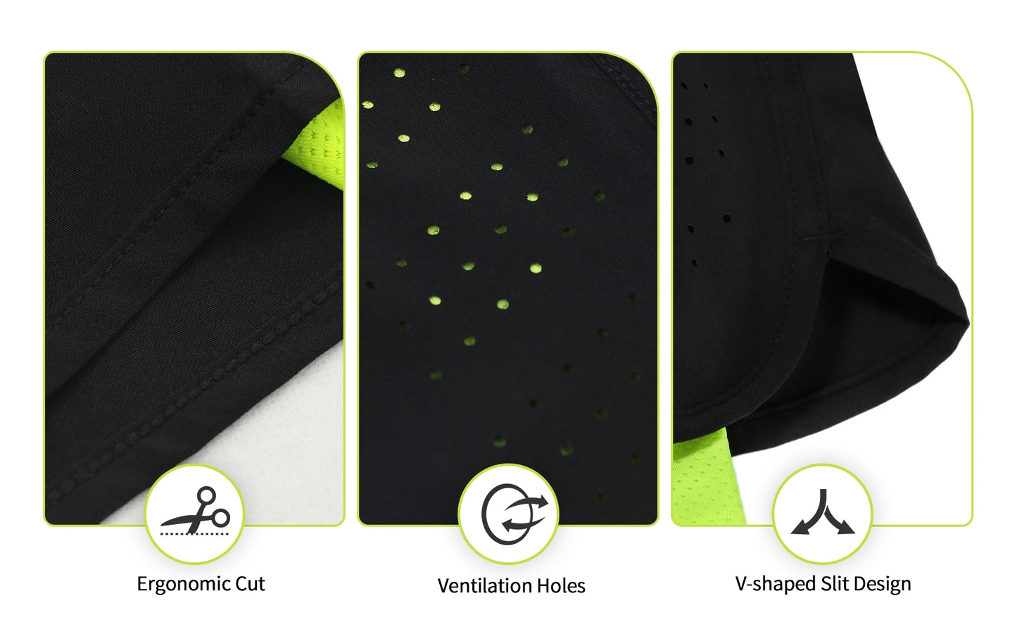 Stretchy men's 2-in-1 running shorts - longer liner, polyester blend, for jogging and gym