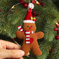 Gingerbread Man Hanging Ornaments - 3PC Christmas Tree Decor, New Year 2024 Gifts for Kids, Festive Garden Party Accents