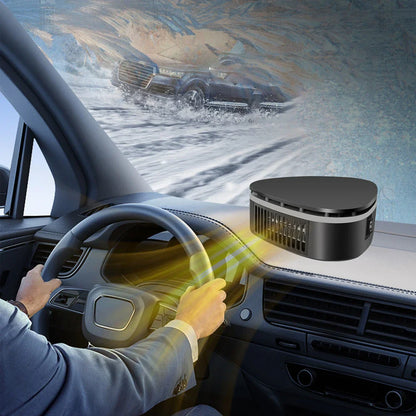 Car Heater 12V Defroster Windshield Defogger 360 Degree Adjustable Suction Cup Winter Driving Essentials 2025