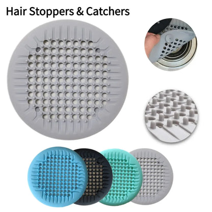 Shower Drain Hair Catcher Silicone Drain Cover - Suction Cup Bath Tub Strainer, Fall 2026 Home Refresh Gift Idea