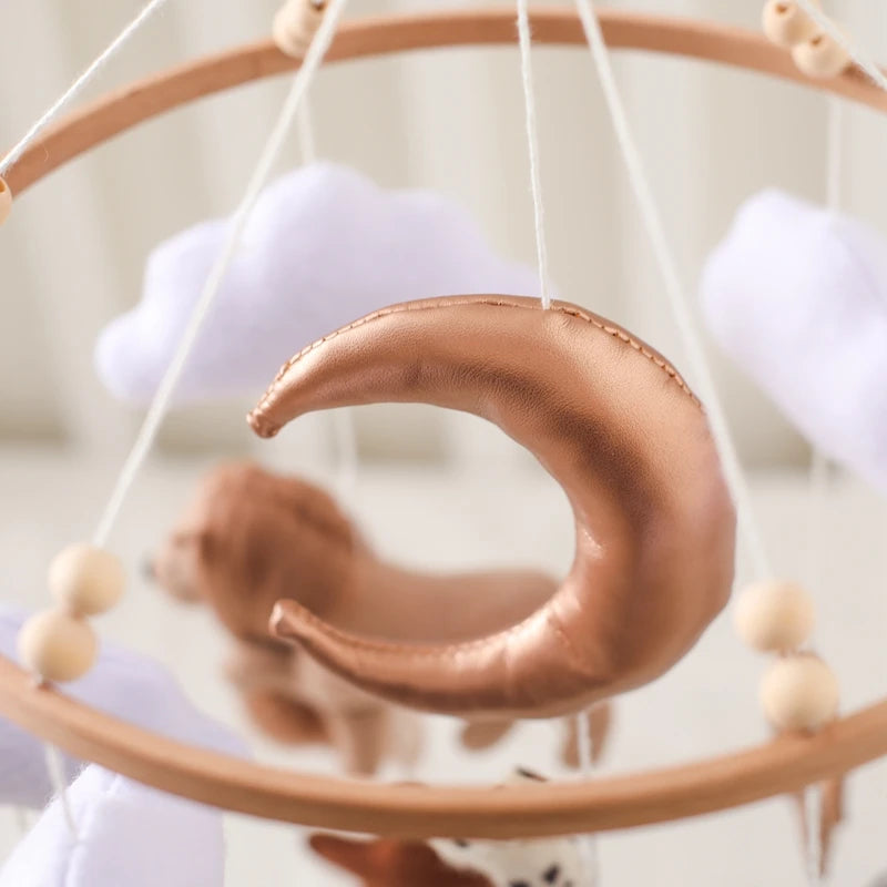 Hot Air Balloon Crib Mobile Newborn Sensory Toys Soothing