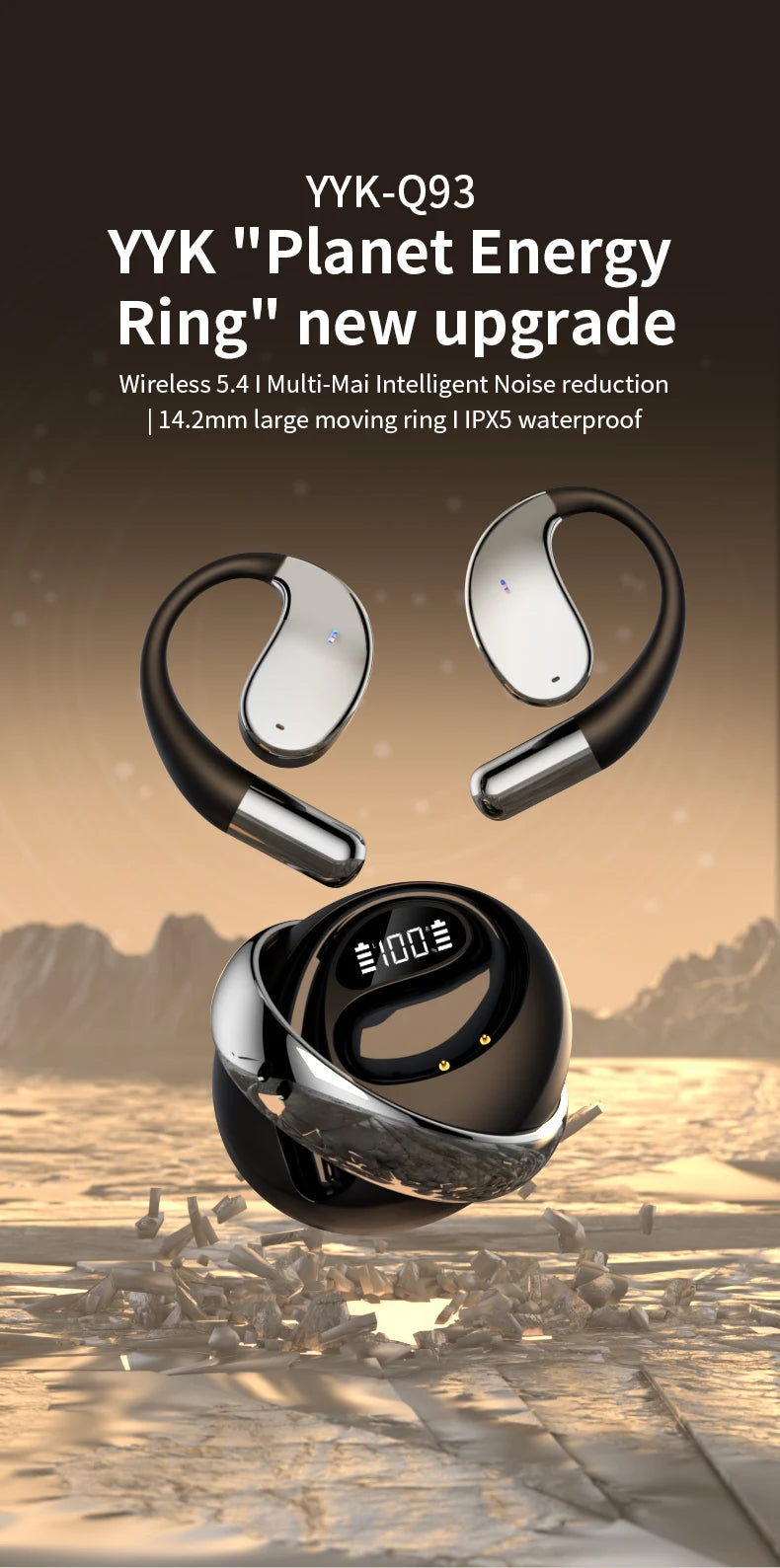 Auriculares Traductores de Voz AI Mini Inalámbricos Estéreo para Viaje