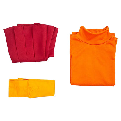Costumes for Daphne and Velma cosplay from Scooby-Doo for Halloween