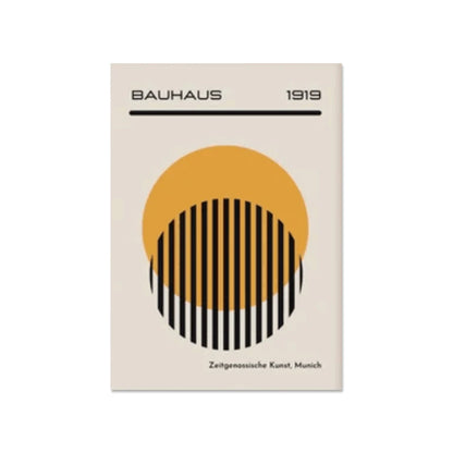 Bauhaus Abstract Geometric Posters Vertical Canvas Art