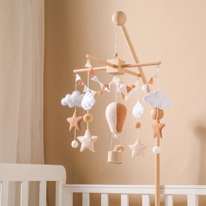 Hot Air Balloon Crib Mobile Newborn Sensory Toys Soothing