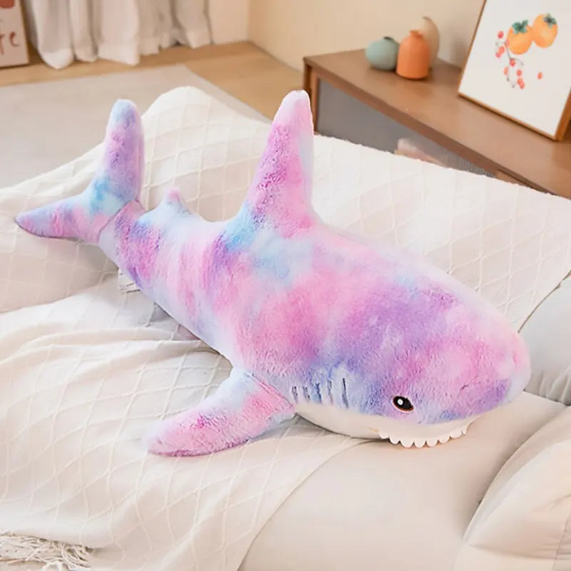 Adorable Purple Shark Plush Toy - 30cm (11.8 inch) Soft Cuddly Animal for Kids, Perfect Sleep Companion and Room Decor