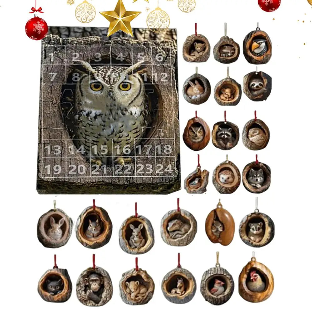 Adventskalender Kat Aftellen Hangende Boomversieringen