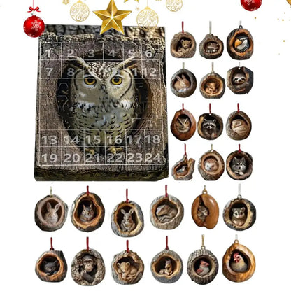 Adventskalender Kat Aftellen Hangende Boomversieringen