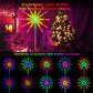 Smart RGB Firework LED String Christmas Lights - App Controlled Starburst Fairy Lights with Music Sync for Parties, Weddings, and Holiday Decor