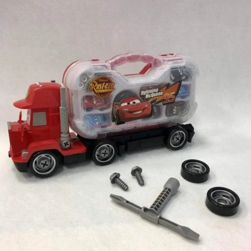 Lightning McQueen Pull-Back Car Set - Disney Pixar Cars Toys for Kids, Fun Gift with Jackson Storm & Mack