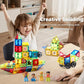 Magnetic Building Tiles Set - 3D STEM Stacking Blocks for Kids, Educational Magnet Toys for Boys & Girls