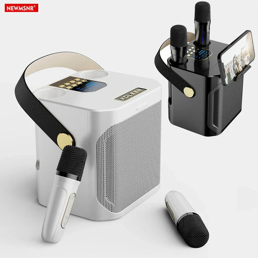 Altavoz Bluetooth Karaoke Portátil Sistema Estéreo 360 Impermeable Con 2 Micrófonos Tendencia Otoño 2025 Perfecto Para Fiestas