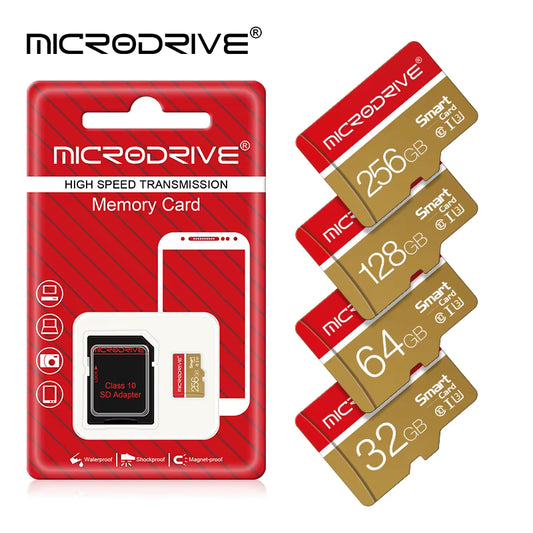 MicroDrive MicroSD Card Class 10 UHS-I U3 Memory Card High Speed TF Card