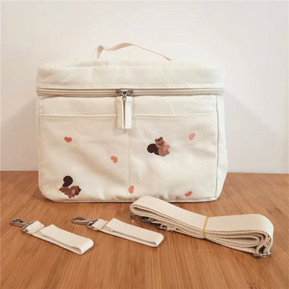 Insulated Baby Bottle Cooler & Organizer Bag - Waterproof, Stylish, Spacious for Moms