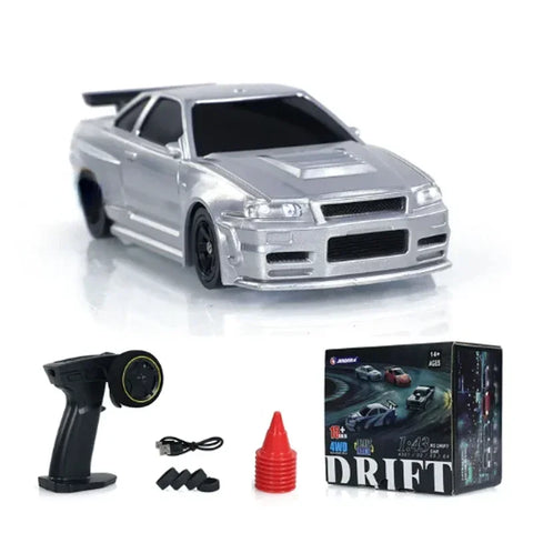 Høyhastighets 2,4G RC Drift Car - 4WD fjernkontroll miniracing leketøy for gutter, gaveide