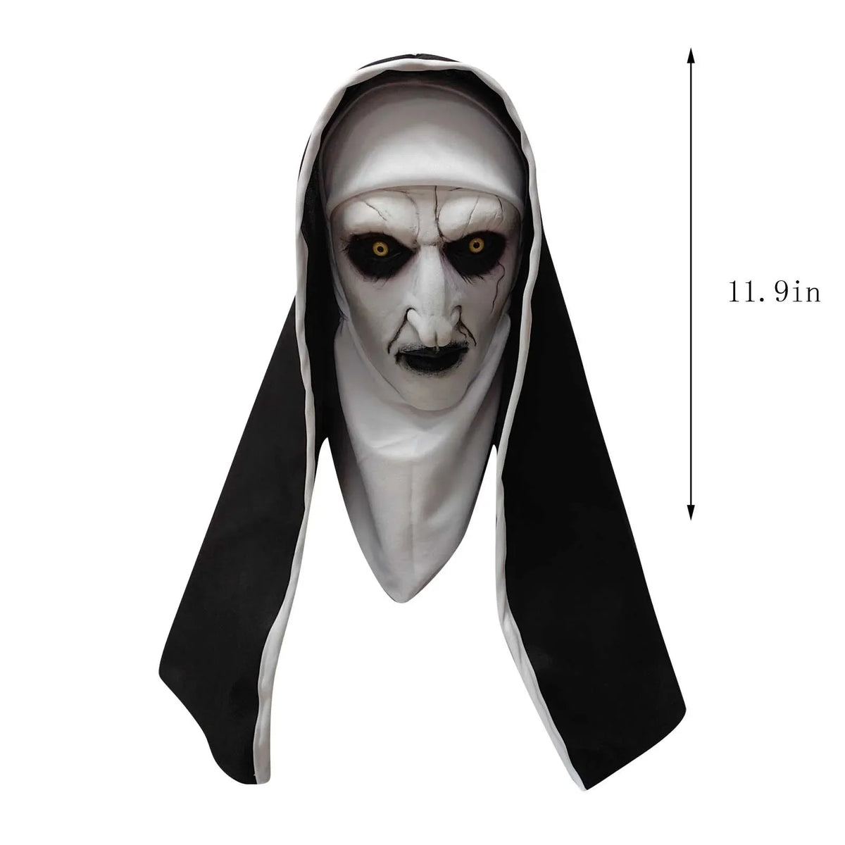 Halloween-cosplaymasker van nylon voor het hele gezicht met horrornon-thema, spookhoofdbedekking voor dames, attribuut voor spookhuis en feest 2026