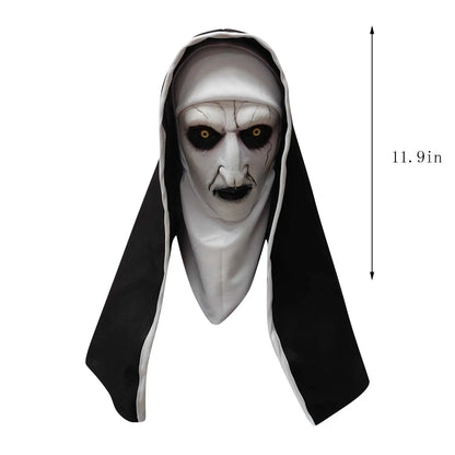 Halloween-cosplaymasker van nylon voor het hele gezicht met horrornon-thema, spookhoofdbedekking voor dames, attribuut voor spookhuis en feest 2026