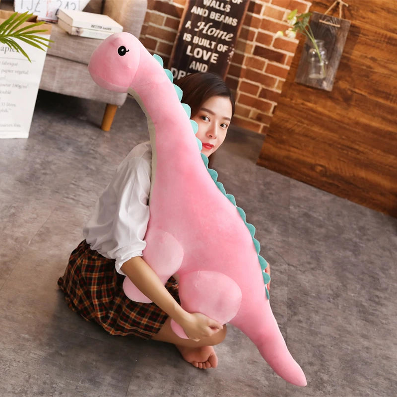 Giant Plush Diplodocus Dinosaur Pillow 150cm Cute Stuffed Toy for Kids Perfect Birthday Gift!