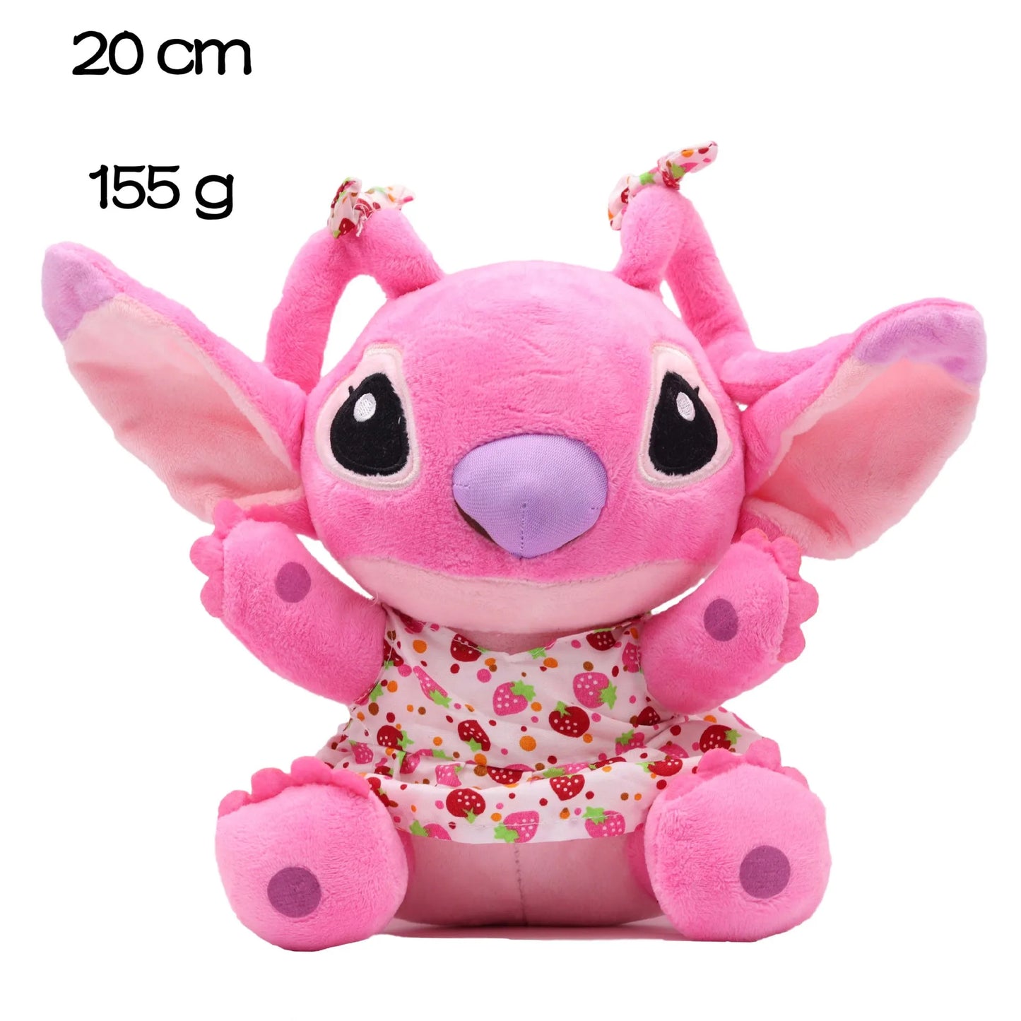 Eco-Friendly Disney Stitch Plush Doll - Soft Stuffed Animal, 20cm-25cm (7.8-9.8 inch) Gift for Kids' Birthdays