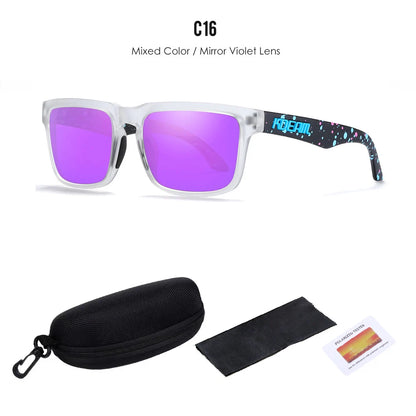 Lunettes de soleil polarisées unisexes pour l'extérieur tendance été 2026 Verres miroir légères Protection UV Idée cadeau