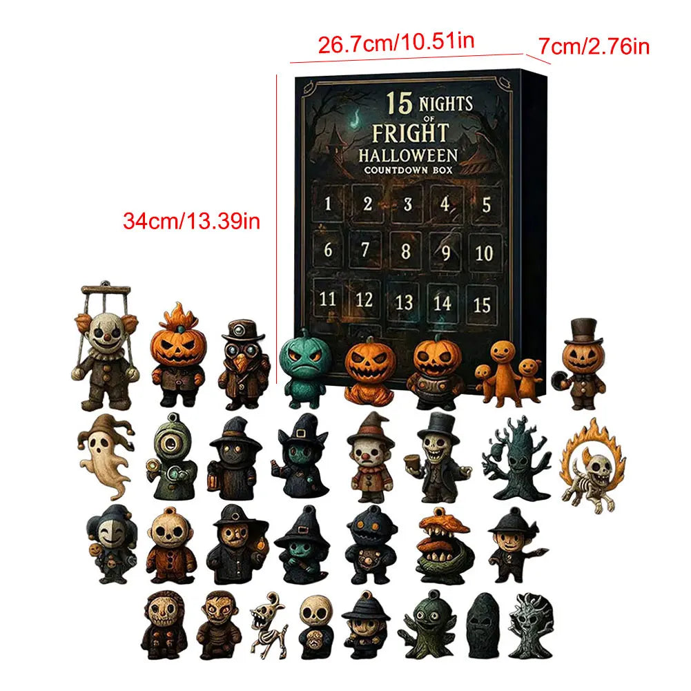 Calendario de Adviento de Halloween Figuras Coleccionables 31 Días 2025