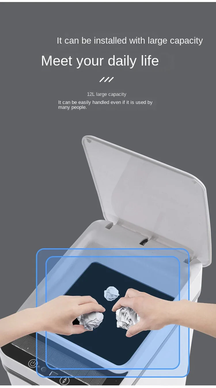 Smart Trash Can Automatic Sensor Bin Touchless Odor Control
