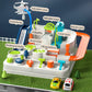 Adventure Car Track Playset for Kids - Urban Rescue Parking Lot & Puzzle Game, Preschool Gift