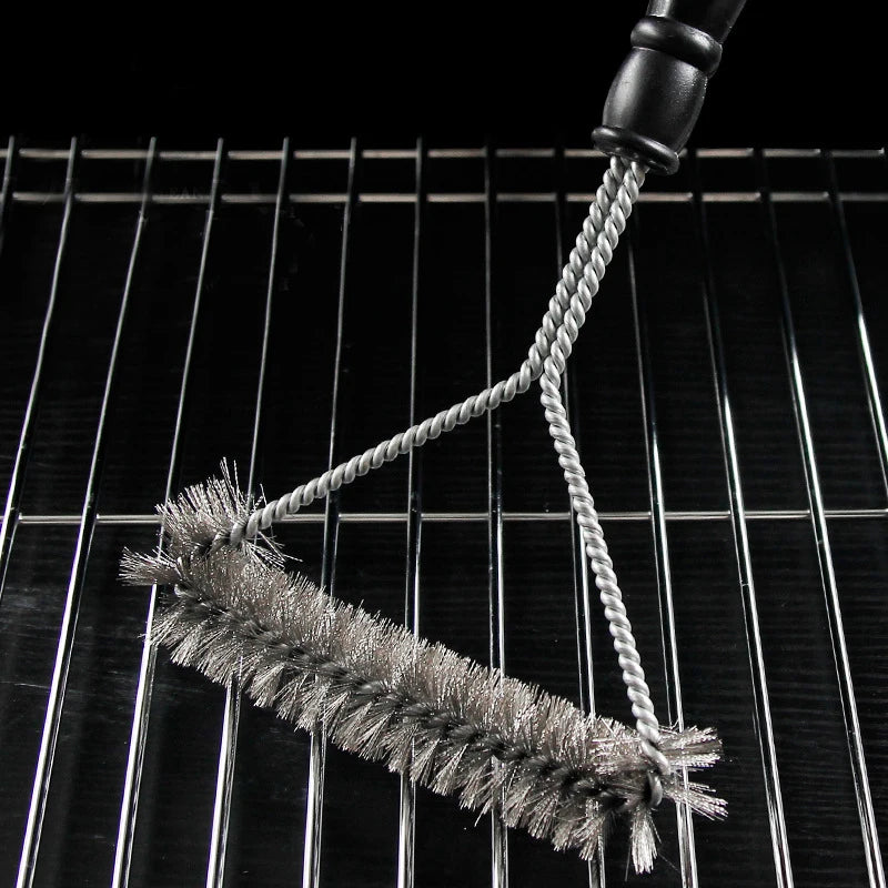 Stainless Steel BBQ Grill Brush Non-Stick Cleaning Tool Heat Resistant – Set of 2, 2026
