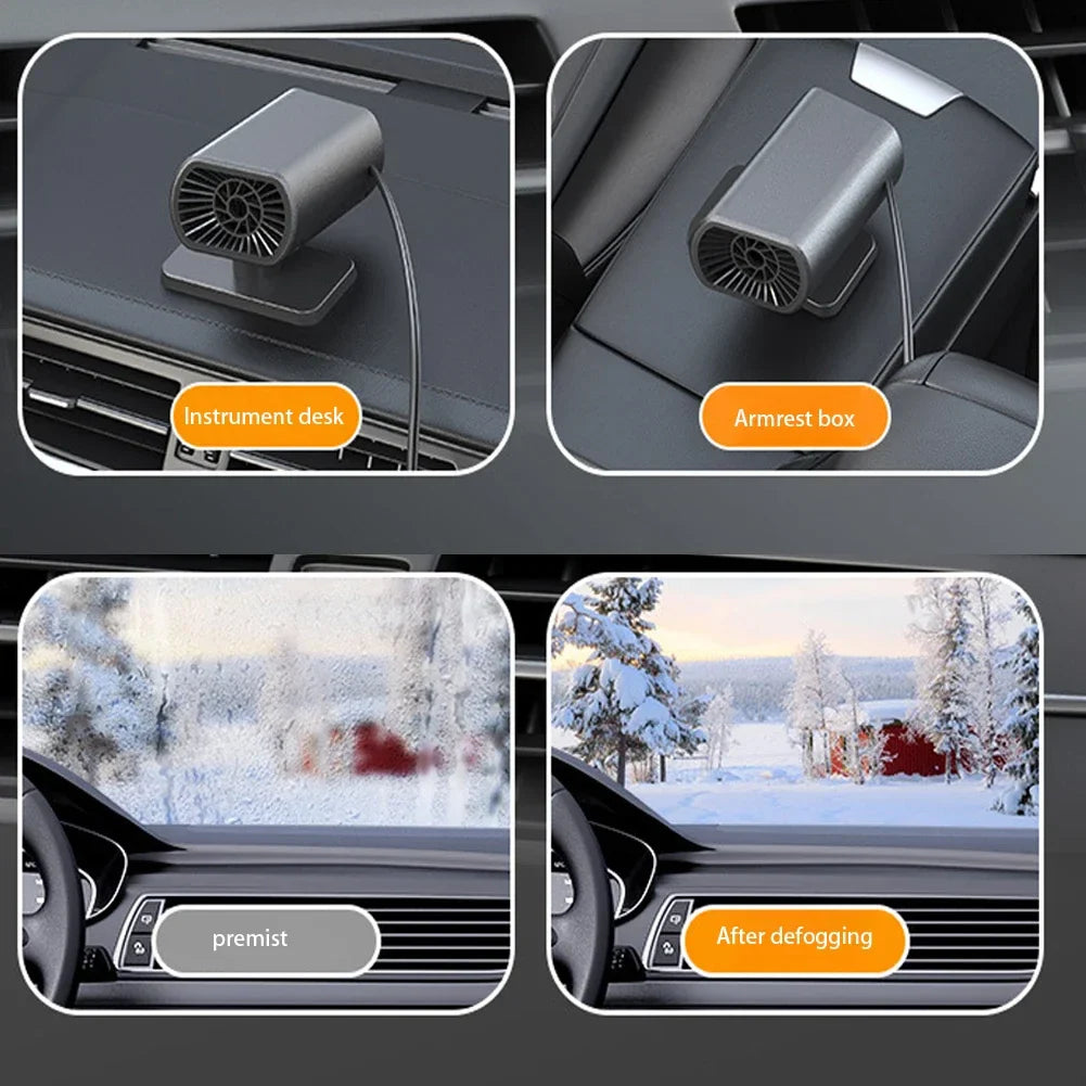 Autoheizung Enteiser Mit Starker Saugnapf-Entnebler Für Klare Windschutzscheibe Im Winter 2025