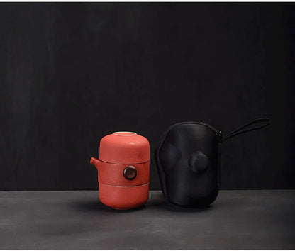 Porcelain Portable Travel Tea Set Kung Fu Teaware Handmade
