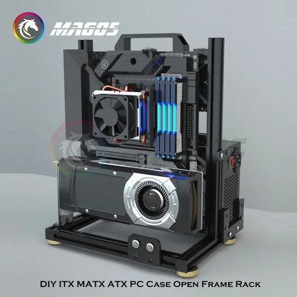 Boîtier PC Open Frame Modulaire ATX MATX ITX Aluminium Rack