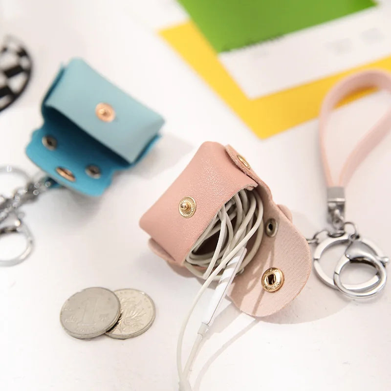 1+1 Free Birkin Inspired Mini Hand Bag - Cute Leather Bag Charm Keychain & Earphone Case