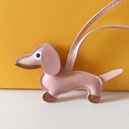 Björn nyckelring PU-läder mini väska charm söt gåva accessoar