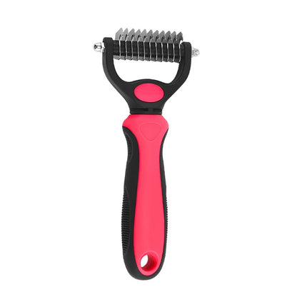 Pet Grooming Care Deshedding Brush for Dogs & Cats - Fur Remover & Knot Cutter Comb