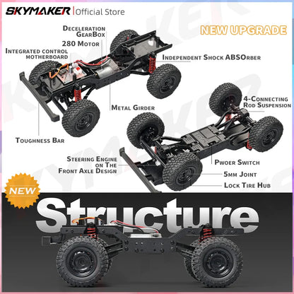 RC Car Rock Crawler RTR 2.4G 4WD Defender Style Offroad Toy Back To School 2025 Gift