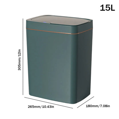 Smart Sensor Trash Can 15L 18L Touchless Quiet Waterproof
